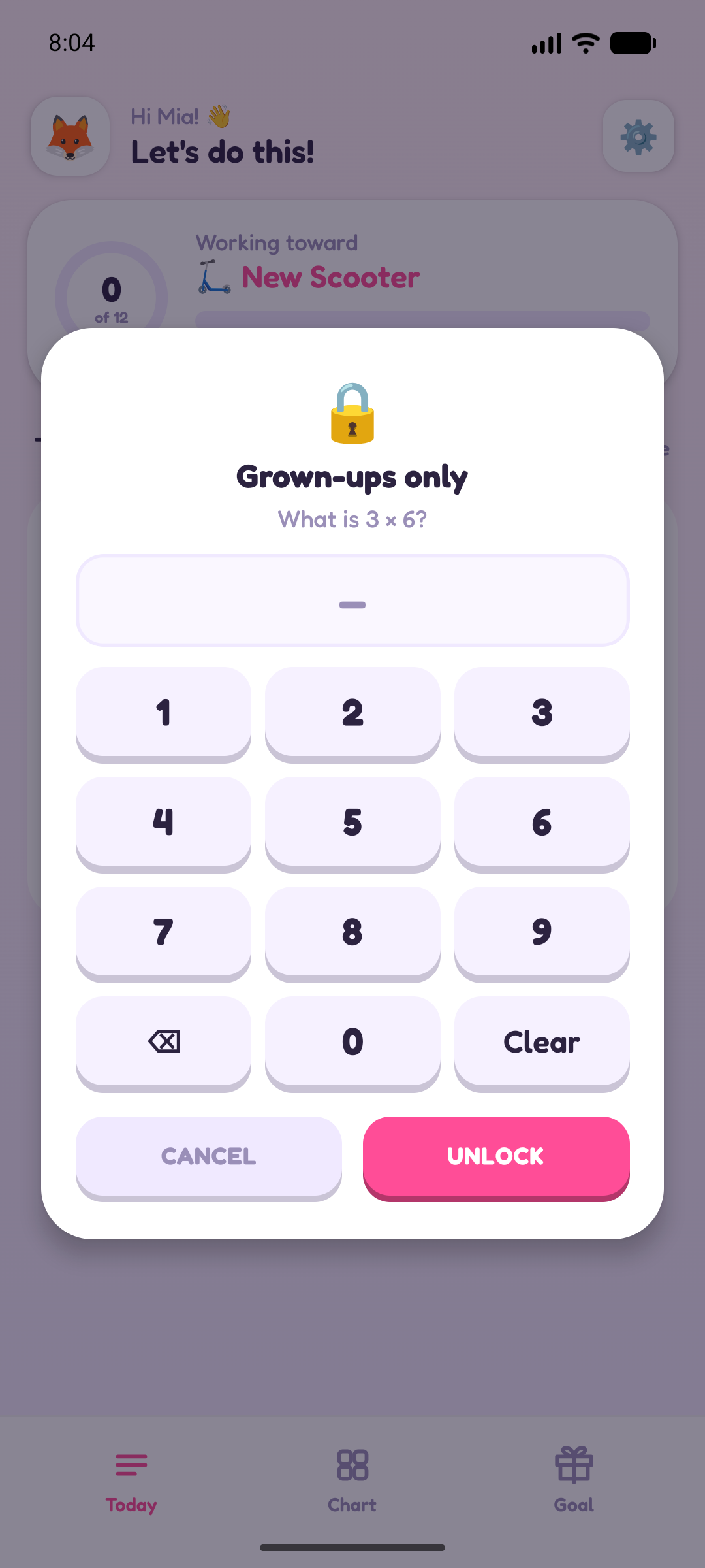 The grown-ups-only maths question guarding settings